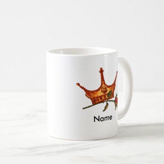 Mug Couronne rose (Devant droit)