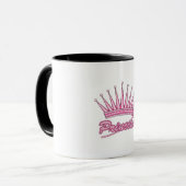 Mug Couronne rose princesse (Devant gauche)