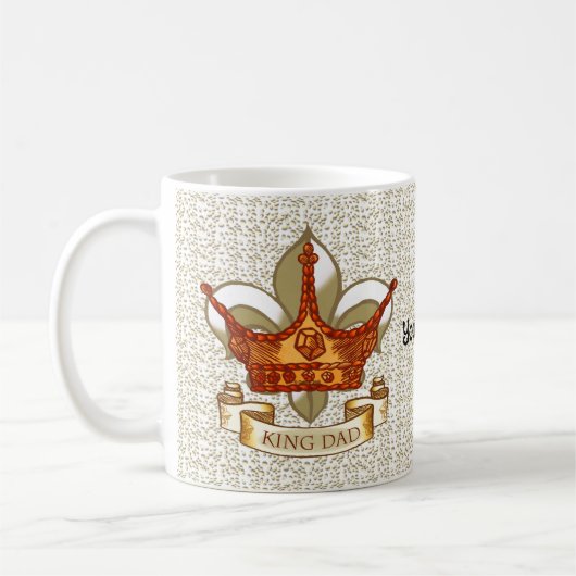 Mug Couronne Royale Papa Roi (Gauche)