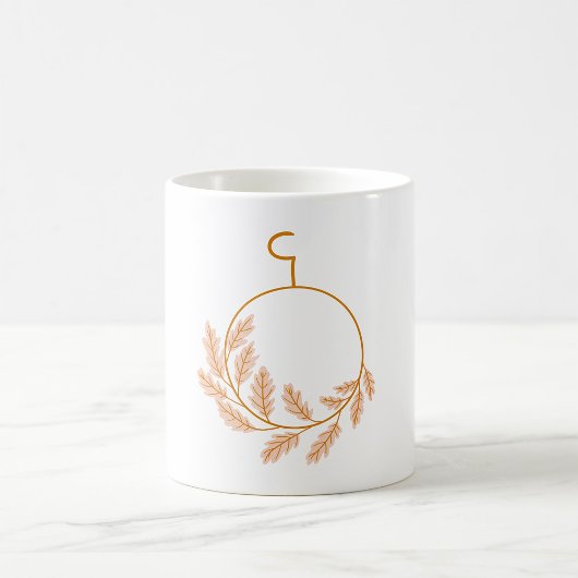 Mug Couronne végétale minimaliste Neutre moderne