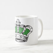 Mug Couronne - Vert (Devant droit)