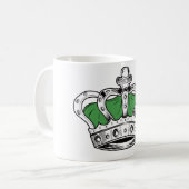 Mug Couronne - Vert (Devant gauche)