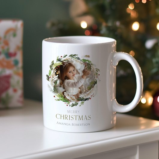 Mug Couronne verte de Noël