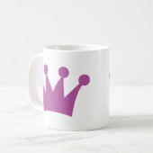 Mug couronne violette (Devant gauche)