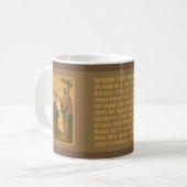 Mug Couronnement de St Joseph par Jésus Memorare (Devant gauche)