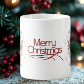 Mug Couronnes de Noël, fleurs rouges et baies