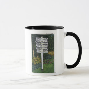 Mug Courrier de signe de marqueur de mille