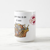Mug Courrier heureux de l'escargot Steampunk (Centre)