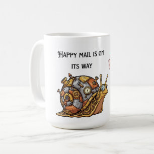 Mug Courrier heureux de l'escargot Steampunk