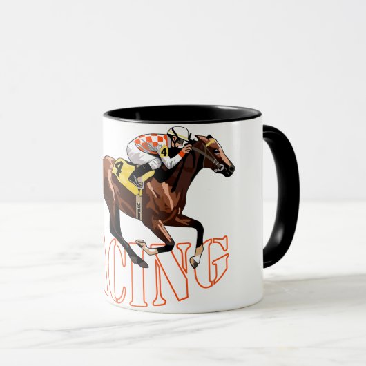 Mug Course à cheval (Devant droit)