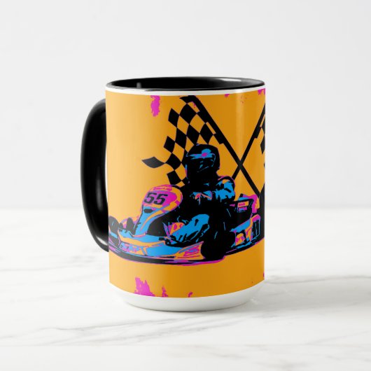 Mug Course à la fin - Go Kart Racers (Devant gauche)