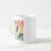Mug Course à vélo de natation - Triathlon Vintage (Devant gauche)