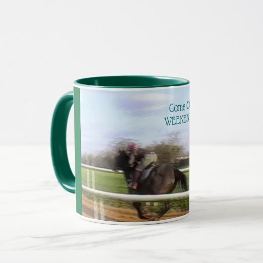 Mug Course au week-end (Devant gauche)