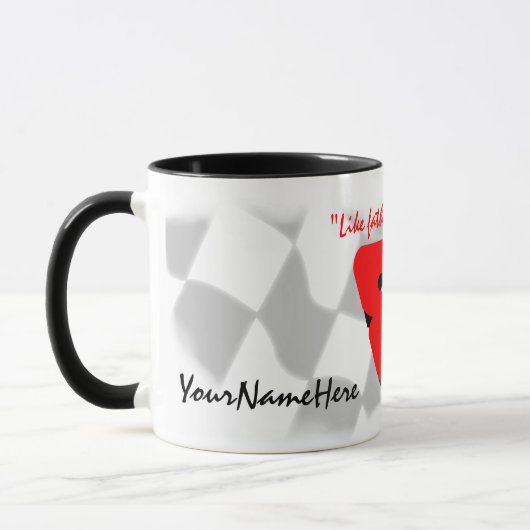 Mug Course automatique - Indicateur À damiers (Gauche)
