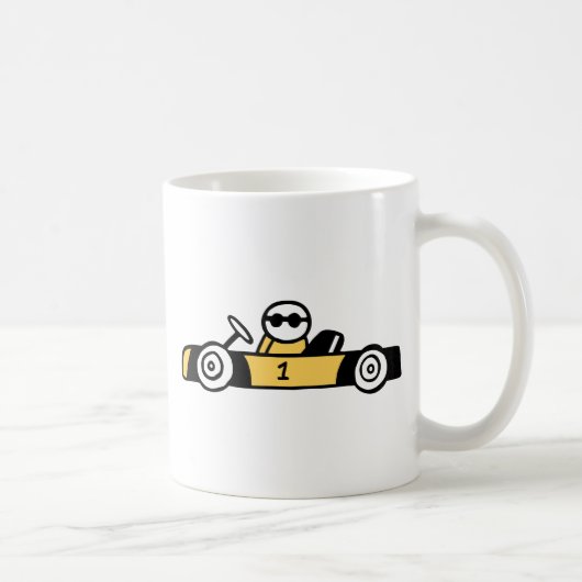 Mug Course automobile, course automobile (Droite)