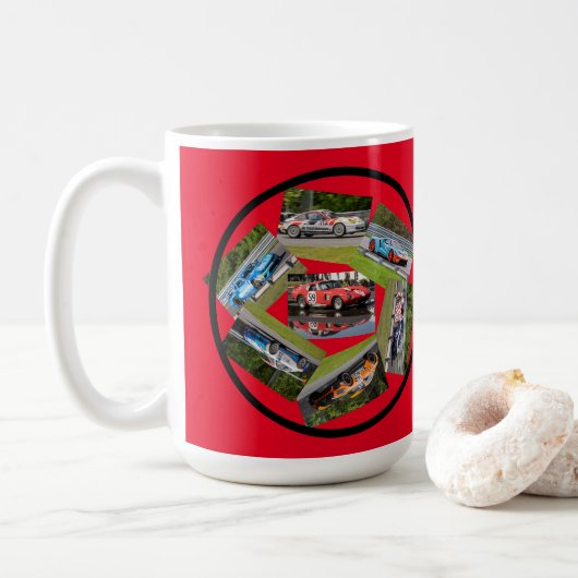 Mug Course automobile sportive (Avec donut)