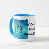 Mug Course bleue d'hippocampe (Devant gauche)
