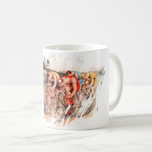 Mug Course de bicyclette (Devant droit)