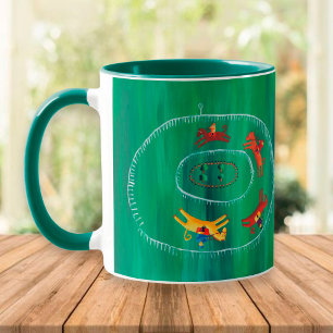 Mug Course de chevaux moderne