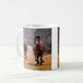 Mug Course de chevaux sauvages à Woods (Devant gauche)
