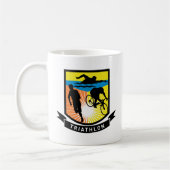 Mug course de course de vélo de bain de triathlon (Gauche)