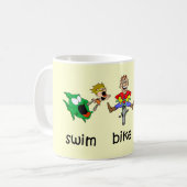 Mug Course de vélo de bain (Devant gauche)