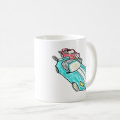 Mug Course de voitures à crémaillère (Devant droit)