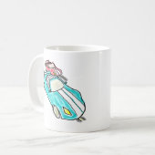 Mug Course de voitures à crémaillère (Devant gauche)