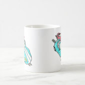 Mug Course de voitures à crémaillère (Centre)