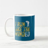 Mug Course drôle comme un vent essoufflé Pun (Gauche)
