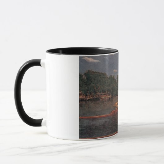 Mug Course en bateau d'aviron sur la rivière (Gauche)