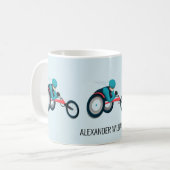 Mug Course en fauteuil roulant (Devant gauche)