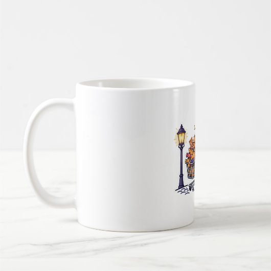 Mug Course folle de sorcière pour Halloween (Gauche)