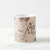 Mug Course hors route, vintage sans couture. (Centre)