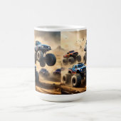 Mug Courses de Monster Trucks dans le désert, (Centre)