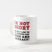 Mug Courte vitesse des gens et précision drôle Voyage  (Devant gauche)