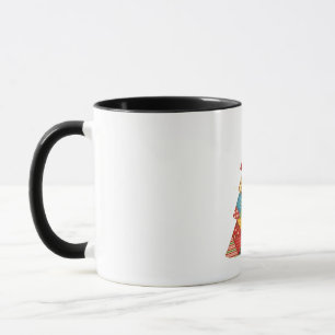 Mug Courtepoint d'arbre de Noël Amoureux de courtepoin