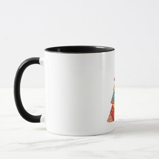 Mug Courtepoint d'arbre de Noël Amoureux de courtepoin (Gauche)
