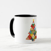 Mug Courtepoint d'arbre de Noël Amoureux de courtepoin (Devant gauche)
