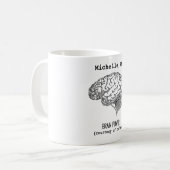 Mug Courtoisie cérébrale avec l'aimable autorisation d (Devant gauche)