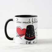 Mug Cousez beaucoup de tissu (Gauche)