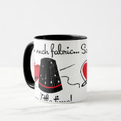 Mug Cousez beaucoup de tissu (Devant gauche)
