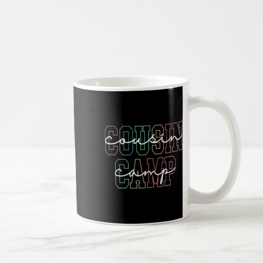 Mug Cousin Camp 2025 Camping Feu de camp Vacances d'ét (Droite)
