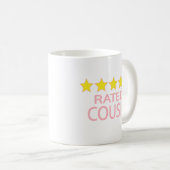 Mug Cousin cinq étoiles (Devant droit)