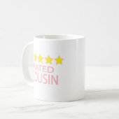Mug Cousin cinq étoiles (Devant gauche)