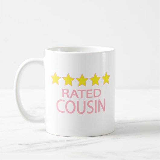Mug Cousin cinq étoiles (Gauche)
