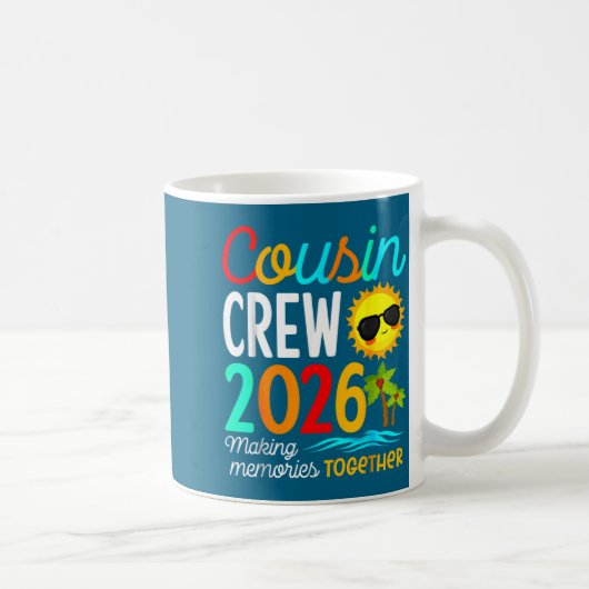 Mug Cousin Crew 2026 Summer Vacation Beach Family Trip (Droite)