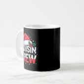 Mug Cousin Crew Christmas Reindeer Antlers Hat Lights  (Devant gauche)