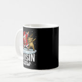 Mug Cousin Crew Santa Elf Dabbing Matching Family Chri (Devant gauche)