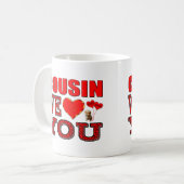 Mug Cousin nous vous aimons (Devant gauche)